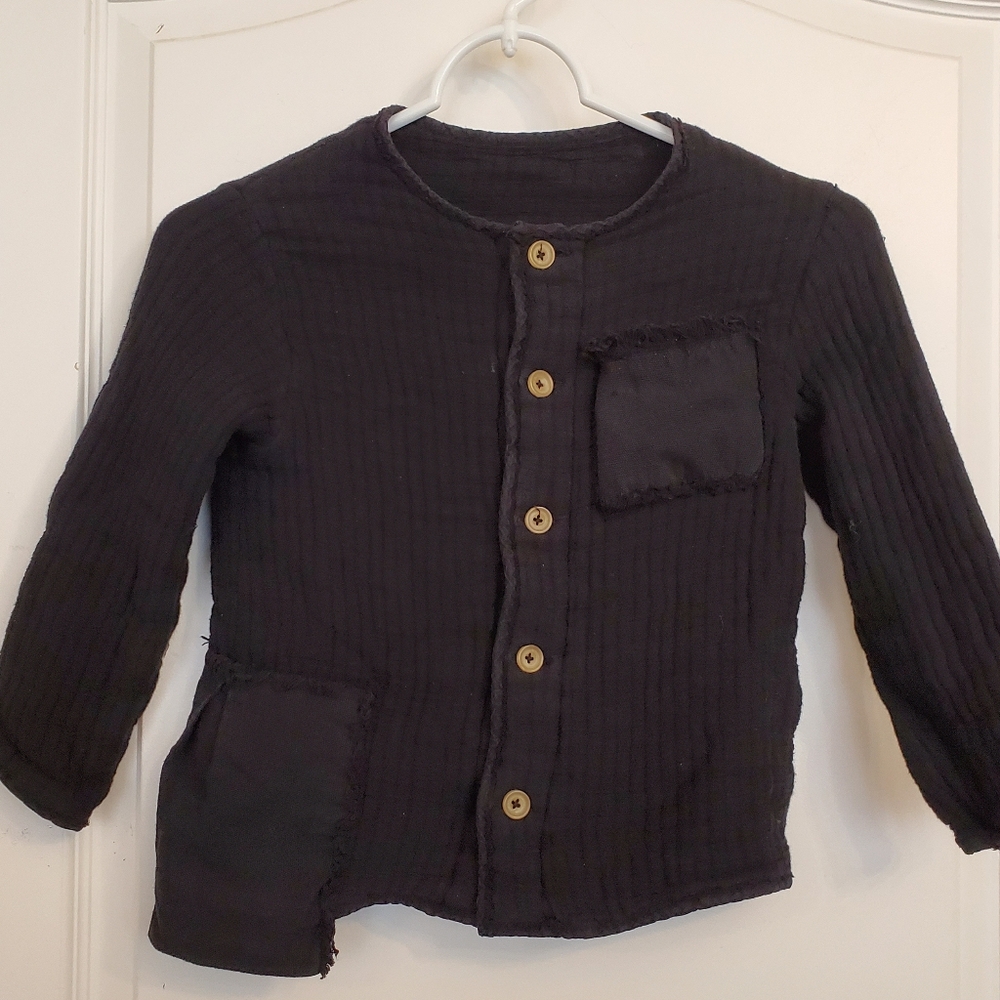 Little Creative Factory waffle-knit cardigan sz 4